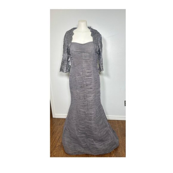 Ivonne D by Mon Cheri Gown 115D81, Smoke (Size 16) - Picture 1 of 3